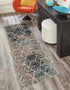 Trellis Mosaic Collection Area Rug - Arborville (Blue Multi)