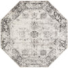 Riviera Elegance Collection Area Rug - Antibes (Gray) Octagon Gray Main