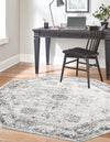 Riviera Elegance Collection Area Rug - Antibes (Gray) Octagon Gray  lifestyle 9