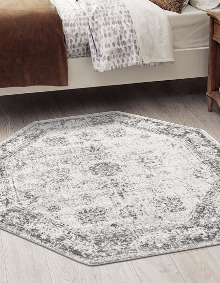 Riviera Elegance Collection Area Rug - Antibes (Gray)