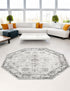 Riviera Elegance Collection Area Rug - Antibes (Gray)