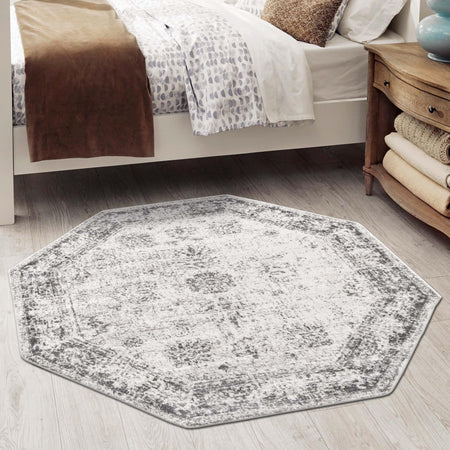 Riviera Elegance Collection Area Rug - Antibes (Gray)