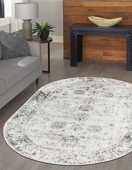 Riviera Elegance Collection Area Rug - Antibes (Gray)