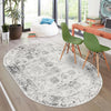 Riviera Elegance Collection Area Rug - Antibes (Gray) Oval Gray  lifestyle 48