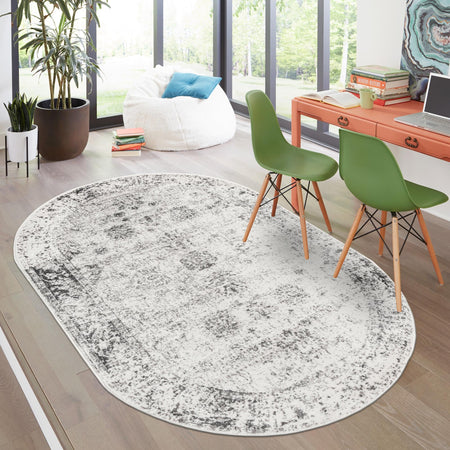 Riviera Elegance Collection Area Rug - Antibes (Gray)