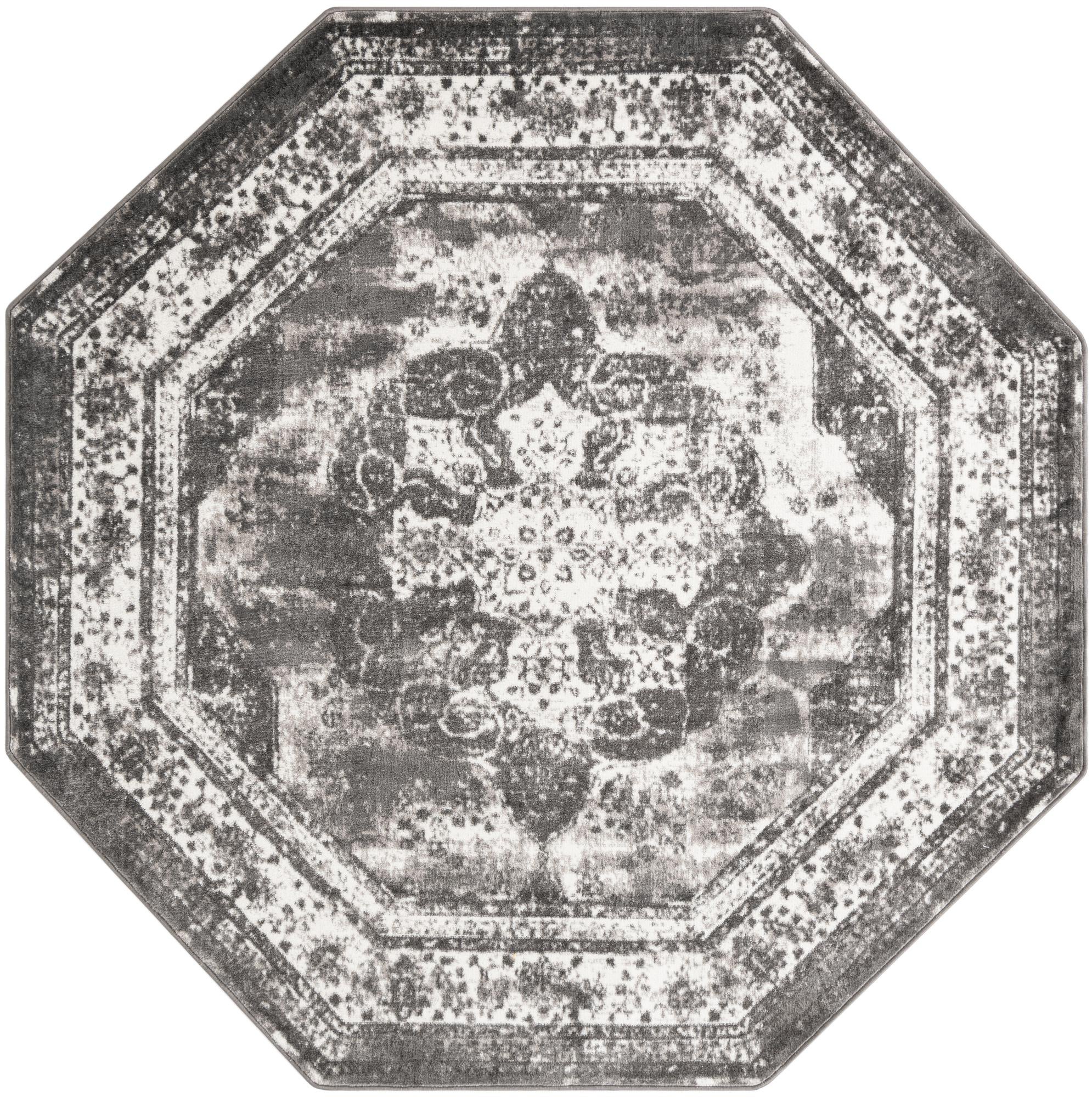 Riviera Elegance Collection Area Rug -  Menton (Gray)