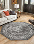 Riviera Elegance Collection Area Rug -  Menton (Gray)