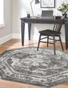 Riviera Elegance Collection Area Rug -  Menton (Gray) Octagon Gray  lifestyle 9