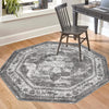 Riviera Elegance Collection Area Rug -  Menton (Gray) Octagon Gray  lifestyle 51