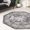 Riviera Elegance Collection Area Rug -  Menton (Gray) Octagon Gray  lifestyle 52