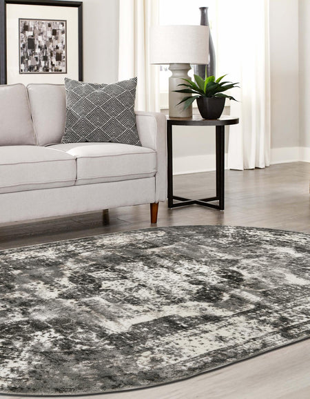 Riviera Elegance Collection Area Rug -  Menton (Gray)