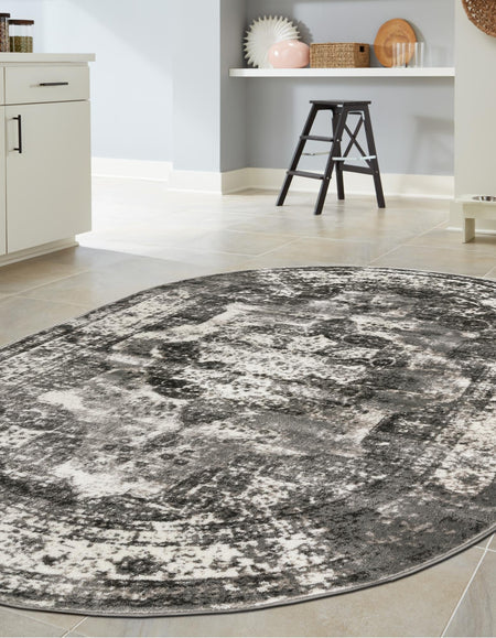 Riviera Elegance Collection Area Rug -  Menton (Gray)