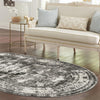 Riviera Elegance Collection Area Rug -  Menton (Gray) Oval Gray  lifestyle 31