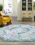 Riviera Elegance Collection Area Rug -  Menton (Blue)