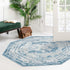 Riviera Elegance Collection Area Rug -  Menton (Blue)