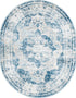 Riviera Elegance Collection Area Rug -  Menton (Blue)