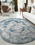 Riviera Elegance Collection Area Rug -  Menton (Blue)