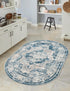 Riviera Elegance Collection Area Rug -  Menton (Blue)