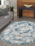 Riviera Elegance Collection Area Rug -  Menton (Blue)