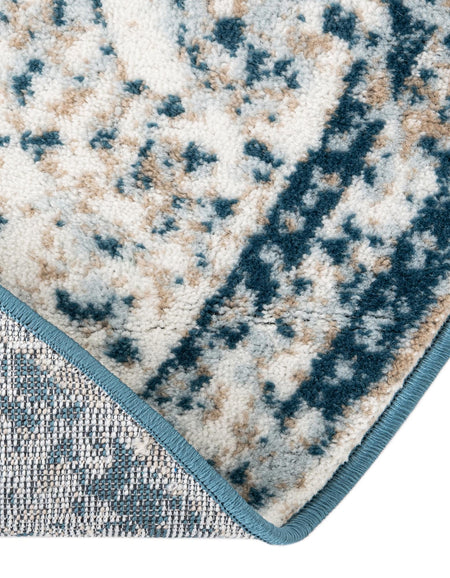 Riviera Elegance Collection Area Rug -  Menton (Blue)