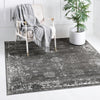 Riviera Elegance Collection Area Rug - Antibes (Dark Gray) Square Dark Gray  lifestyle 0