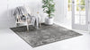 Riviera Elegance Collection Area Rug - Antibes (Dark Gray) Square Dark Gray  lifestyle 2