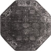 Riviera Elegance Collection Area Rug - Antibes (Dark Gray) Octagon Dark Gray Main