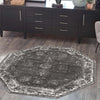 Riviera Elegance Collection Area Rug - Antibes (Dark Gray) Octagon Dark Gray  lifestyle 49