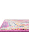 Prague Tapestry Collection Area Rug -  Moravia Rectangle Fuchsia  lifestyle 14