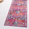 Prague Tapestry Collection Area Rug -  Moravia Runner Fuchsia  lifestyle 35