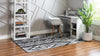 Cascade Range Collection Area Rug - Hood (Black and White) Rectangle Black and White  lifestyle 2