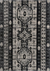 Cascade Range Collection Area Rug -  Rainier Rectangle Black and White Main