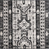 Cascade Range Collection Area Rug -  Rainier Square Black and White Main