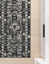 Cascade Range Collection Area Rug -  Rainier Runner Black and White  lifestyle 212