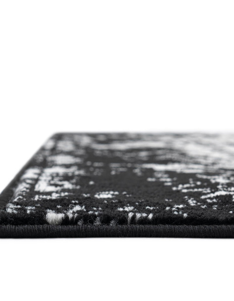 Cascade Range Collection Area Rug -  Shasta (Black and White) Square Black and White  lifestyle 8