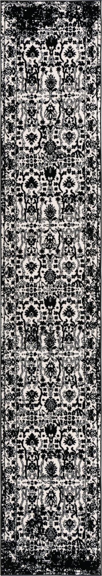 Cascade Range Collection Area Rug -  Shasta (Black and White) Runner Black and White Main