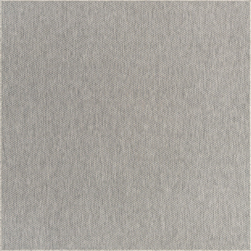 Patio Perfection Collection Area Rug - Veranda (Light Gray) Square Light Gray Main