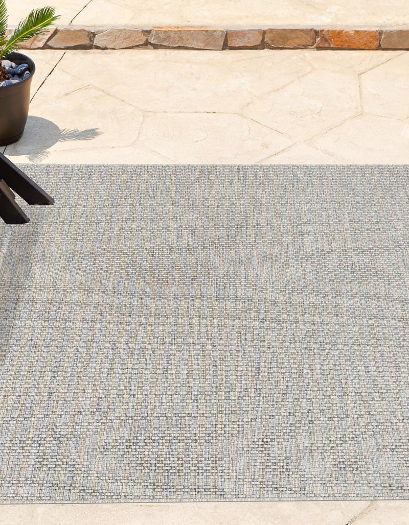 Patio Perfection Collection Area Rug - Veranda (Light Gray) Square Light Gray  lifestyle 32