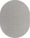 Patio Perfection Collection Area Rug - Veranda (Light Gray) Oval Light Gray Main