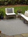 Patio Perfection Collection Area Rug - Veranda (Light Gray) Octagon Light Gray  lifestyle 0