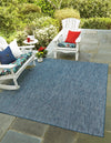 Patio Perfection Collection Area Rug - Veranda (Blue) Square Blue  lifestyle 19