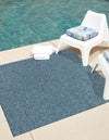 Patio Perfection Collection Area Rug - Veranda (Blue) Square Blue  lifestyle 29