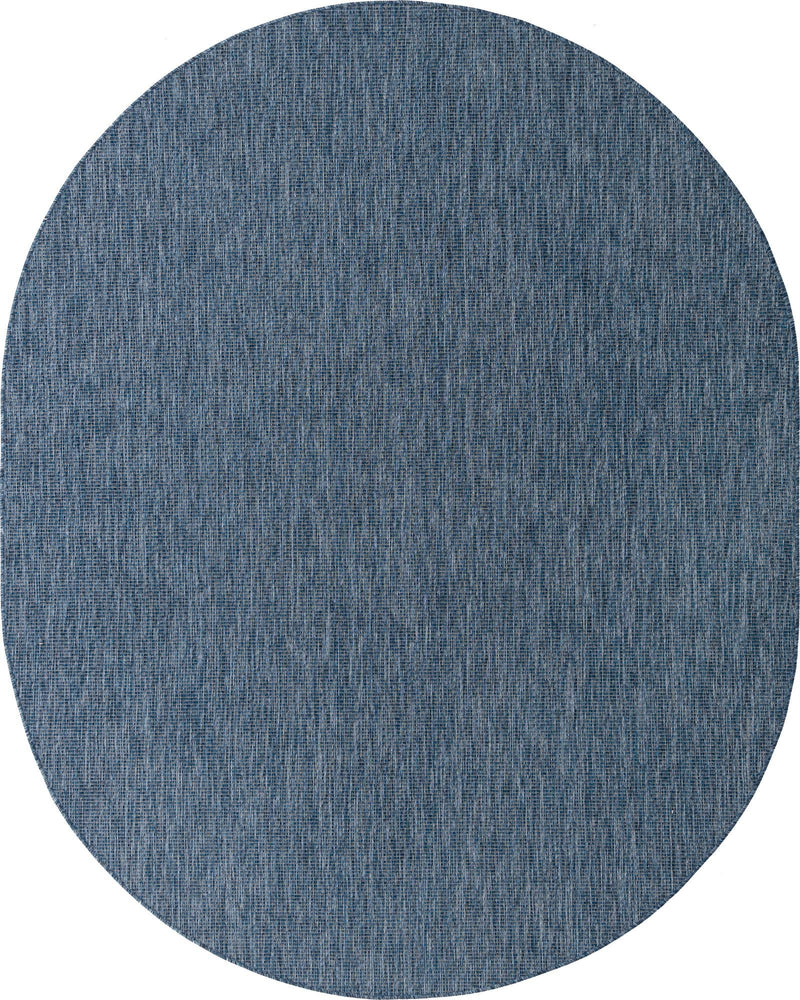 Patio Perfection Collection Area Rug - Veranda (Blue) Oval Blue Main