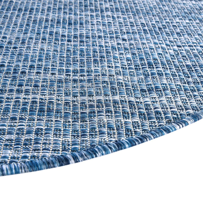 Patio Perfection Collection Area Rug - Veranda (Blue) Oval Blue  lifestyle 9