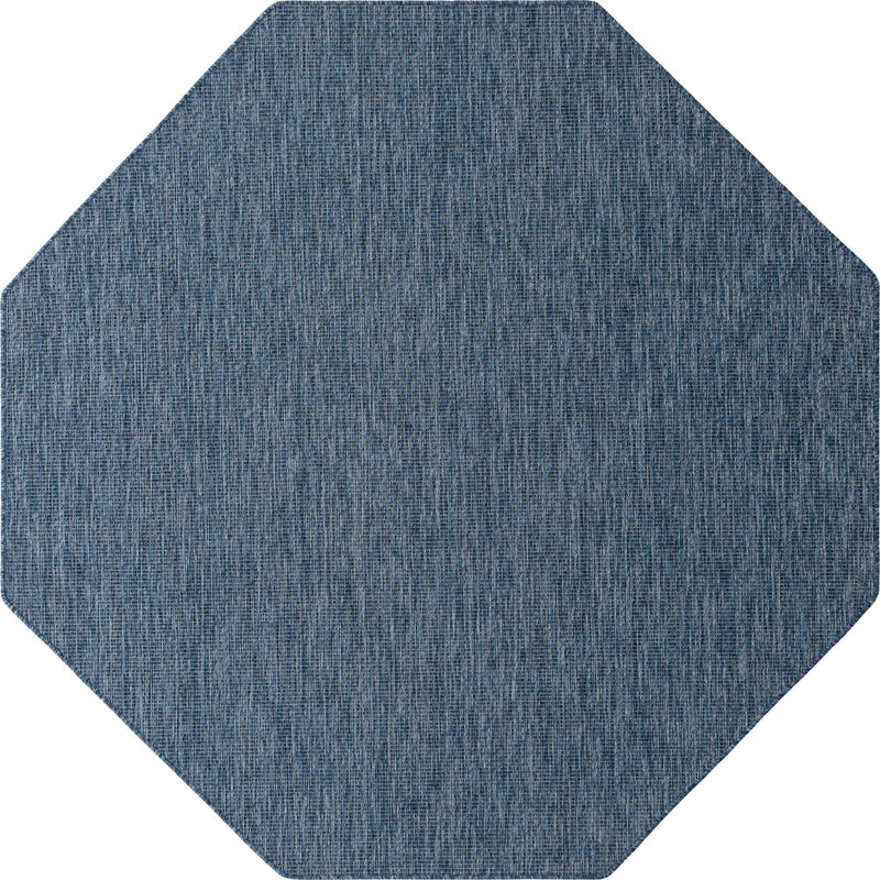 Patio Perfection Collection Area Rug - Veranda (Blue) Octagon Blue Main