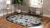 Cascade Range Collection Area Rug -  Shasta (Black and White) Oval Black and White  lifestyle 2