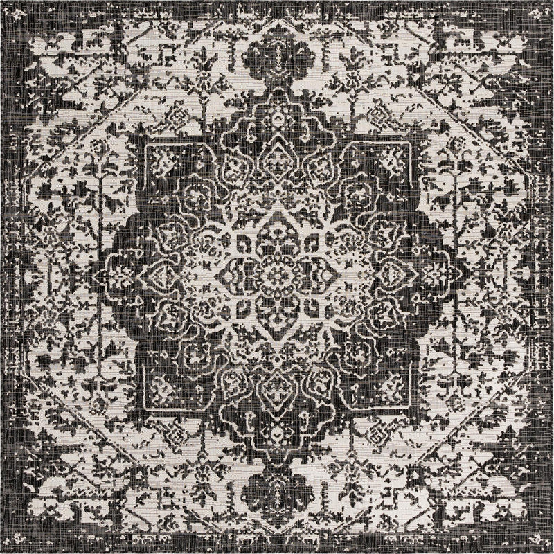 Urban Oasis Rugs Collection Area Rug -  Penthouse (Charcoal Gray) Square Charcoal Gray Main