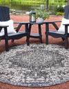 Urban Oasis Rugs Collection Area Rug -  Penthouse (Charcoal Gray) Oval Charcoal Gray  lifestyle 2