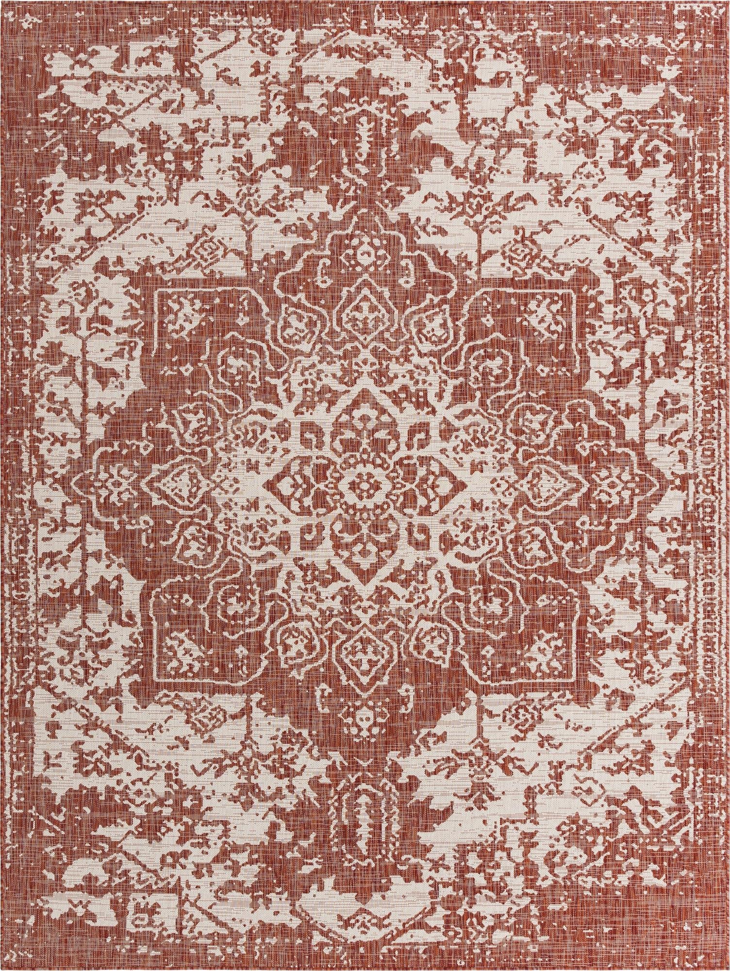 Urban Oasis Rugs Collection Area Rug -  Penthouse (Rust Red)