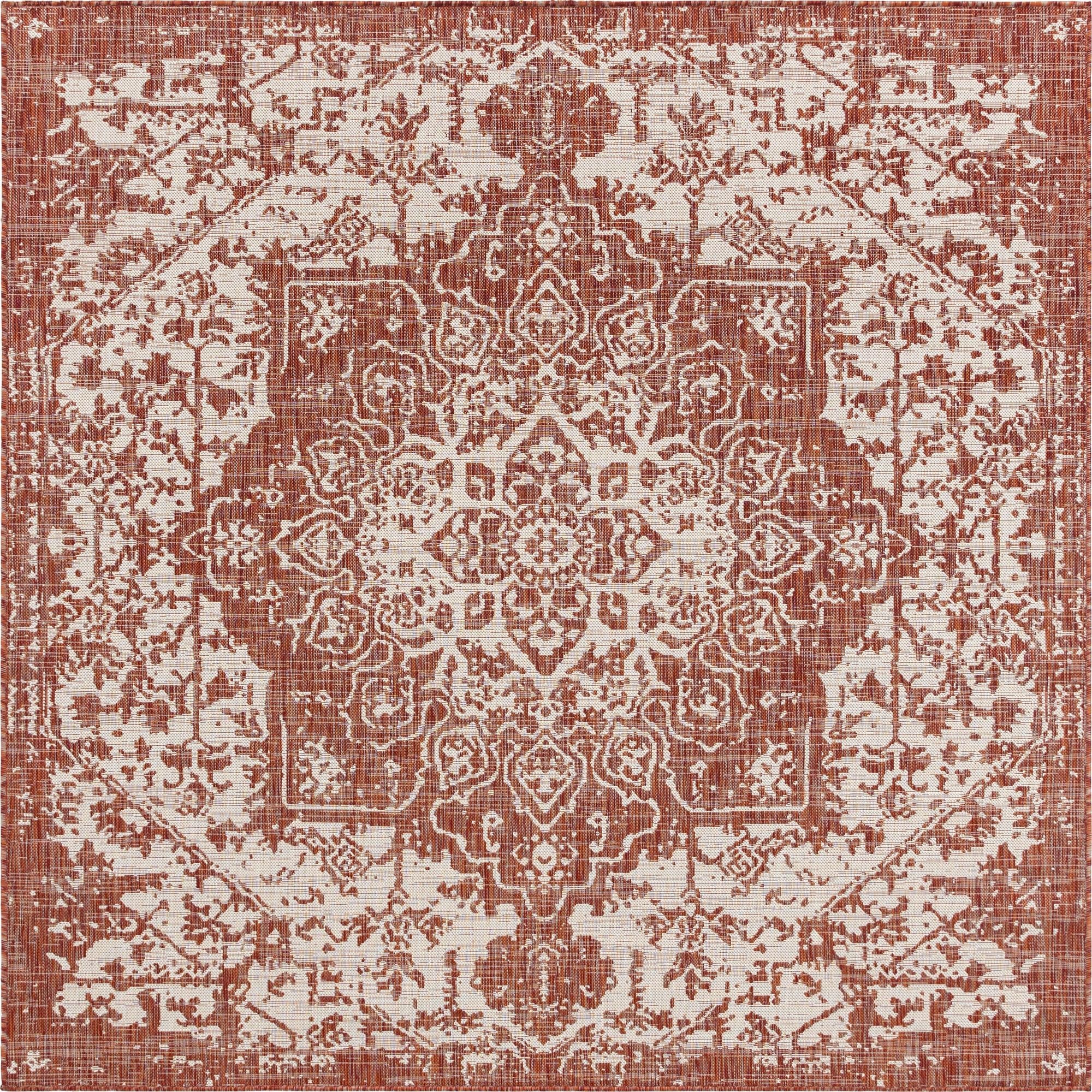 Urban Oasis Rugs Collection Area Rug -  Penthouse (Rust Red)